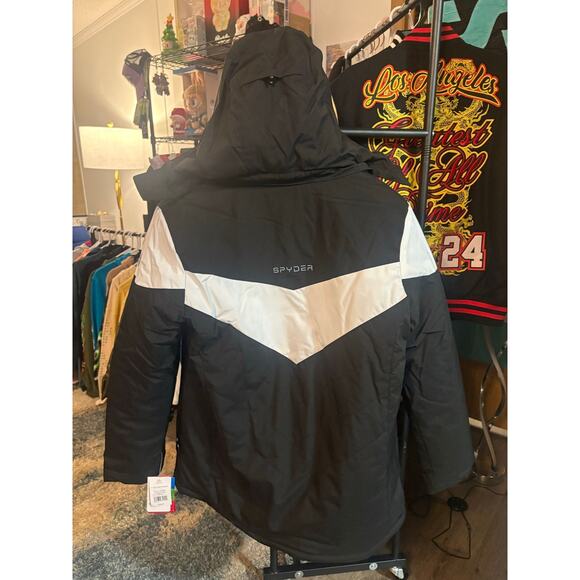 SZ L - Woman's Spyder 3 in 1 Coat System, Blk/Wht - NWT - Picture 2 of 4